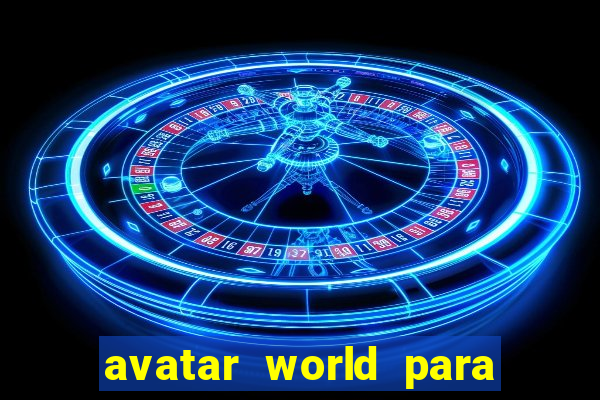 avatar world para colorir e imprimir